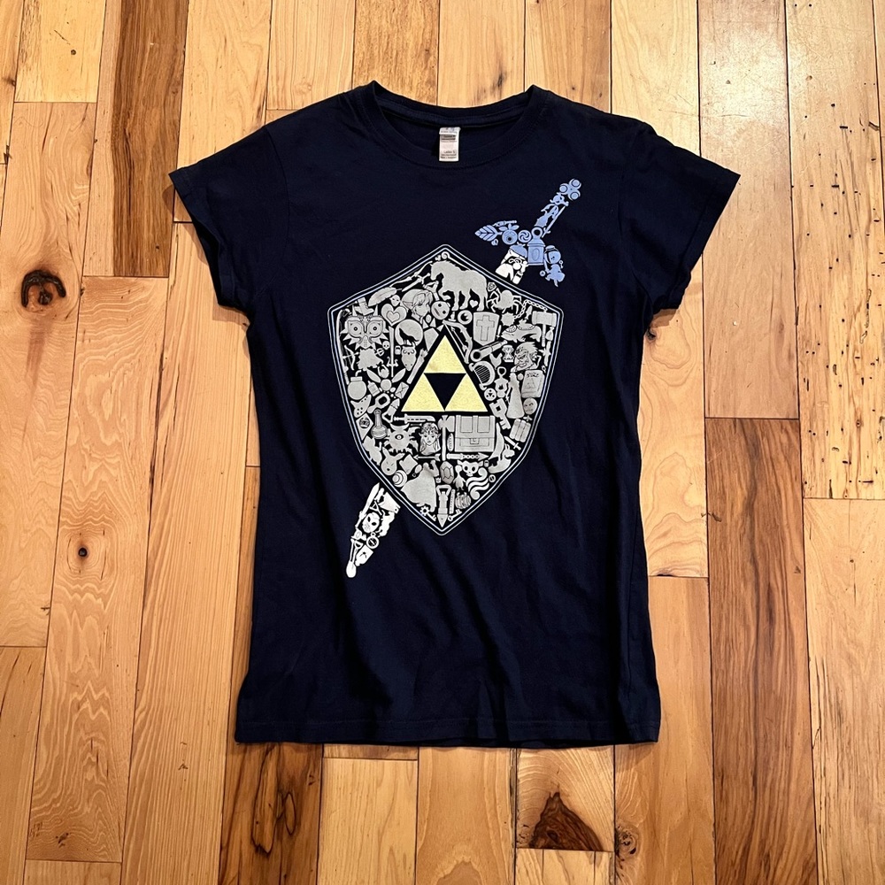Zelda Shield and Triforce Tee
